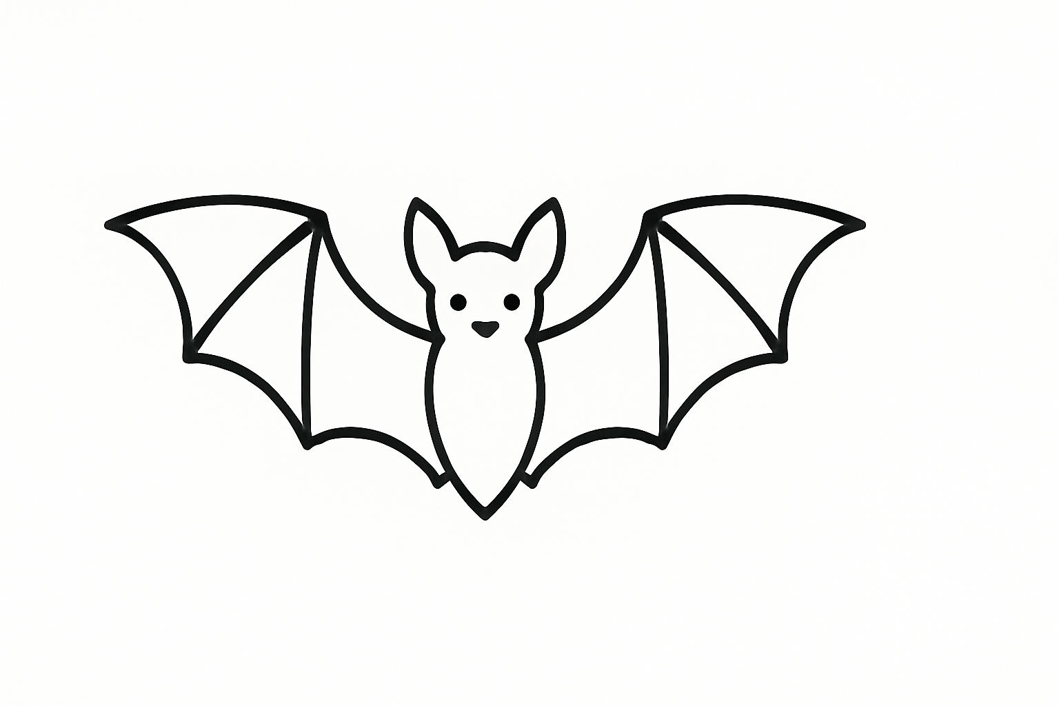 Bat Tactile Graphic