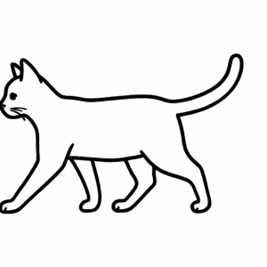 Click to download The Cat Tactile Graphic