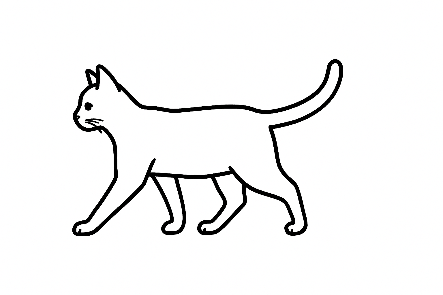 Click to download The Cat Tactile Graphic