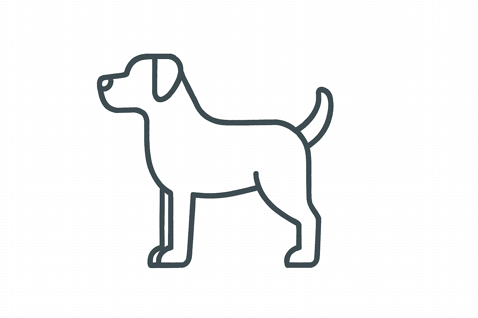 Dog Tactile Graphic Dog Tactile Graphic