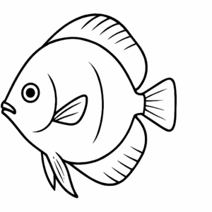 Click to download Discus Fish Tactile Graphic