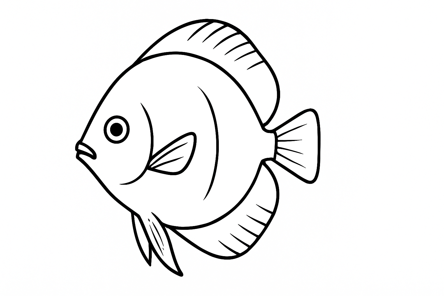 Click to download Discus Fish Tactile Graphic