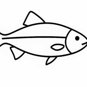 Neon Fish Tactile Graphic