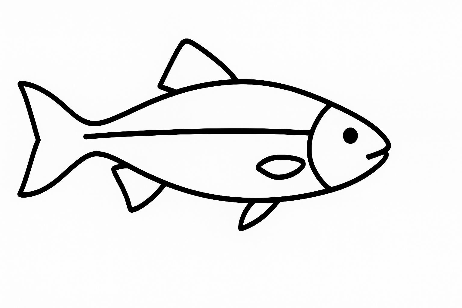 Neon Fish Tactile Graphic Neon Fish Tactile Graphic