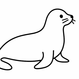 Sea Otter Tactile Graphic