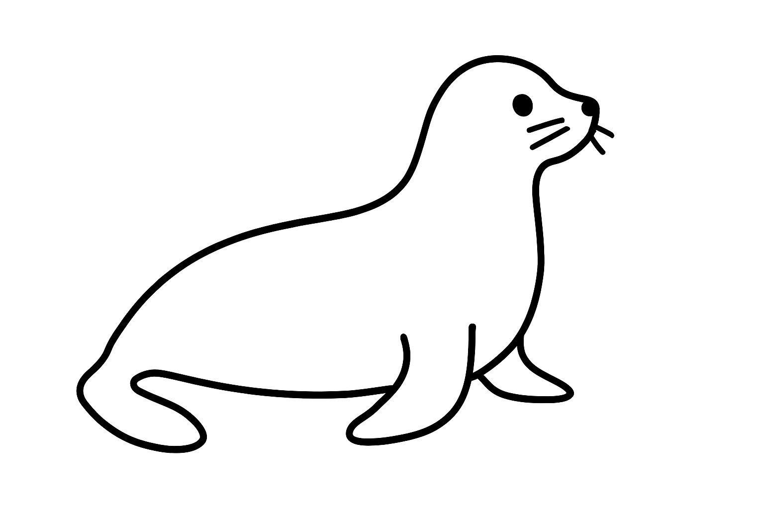Click to Download the Seal Tactile Graphic