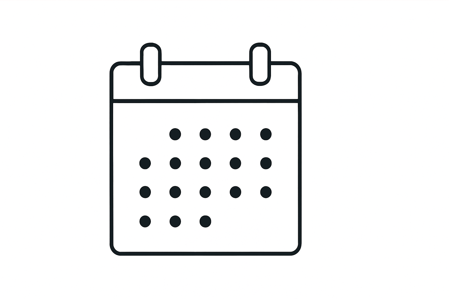 Calendar Tactile Graphic