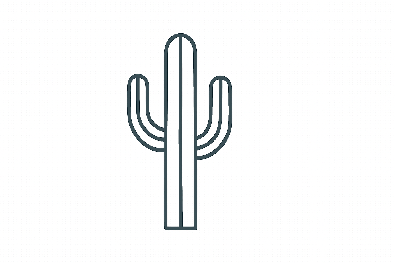 Saguaro Tactile Graphic