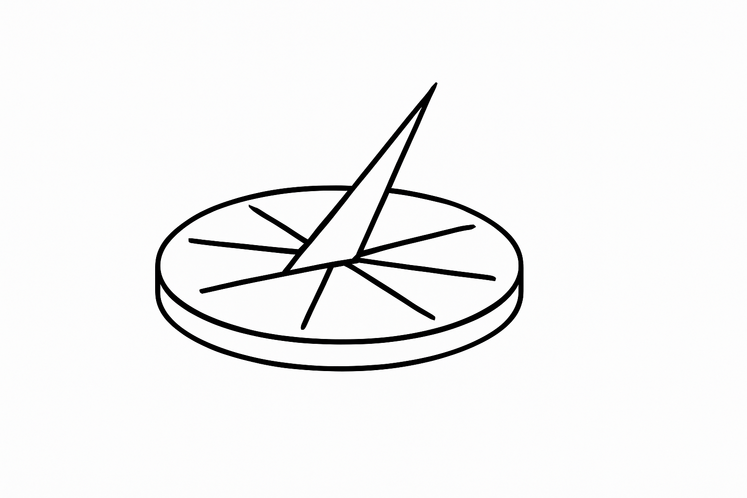 Sun Dial Tactile Graphic