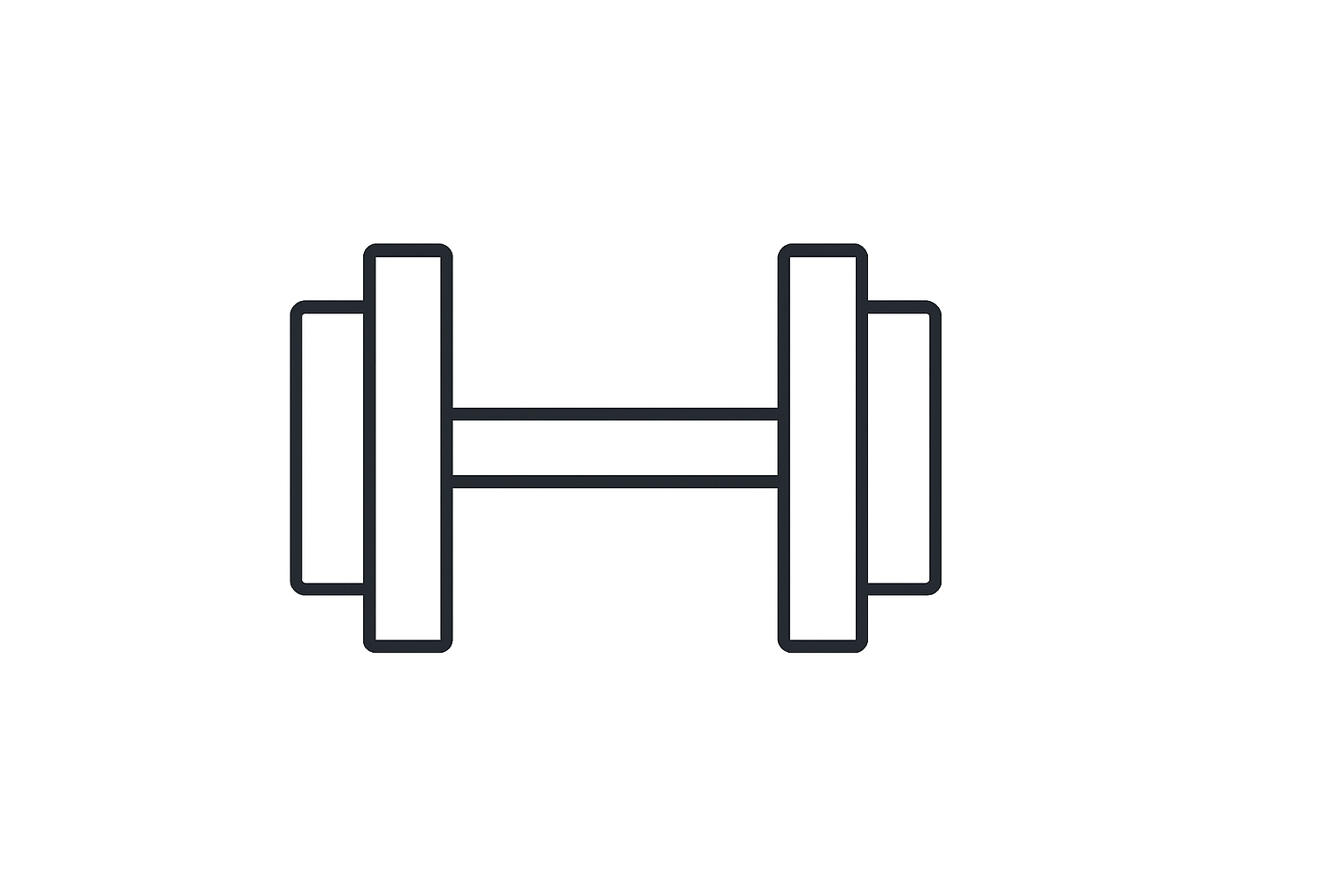 Dumbbell Tactile Graphic