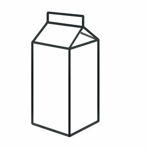 Tactile Graphic: Milk Carton