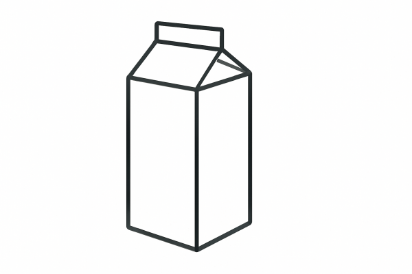 Tactile Graphic: Milk Carton