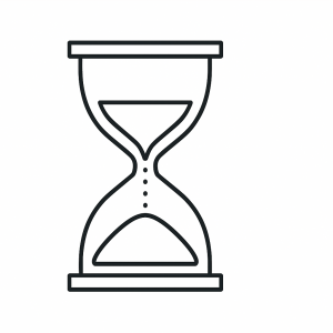 Hourglass Tactile Graphic