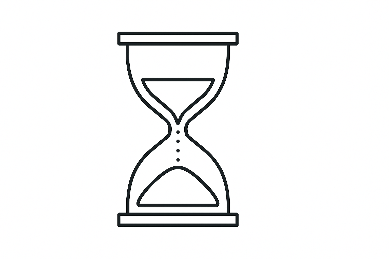 Hourglass Tactile Graphic