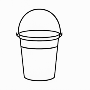 Household Bucket Tactile Graphic