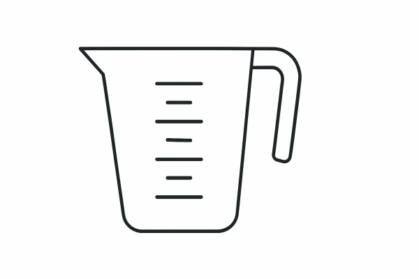 Tactile Graphic: Measuring Cup