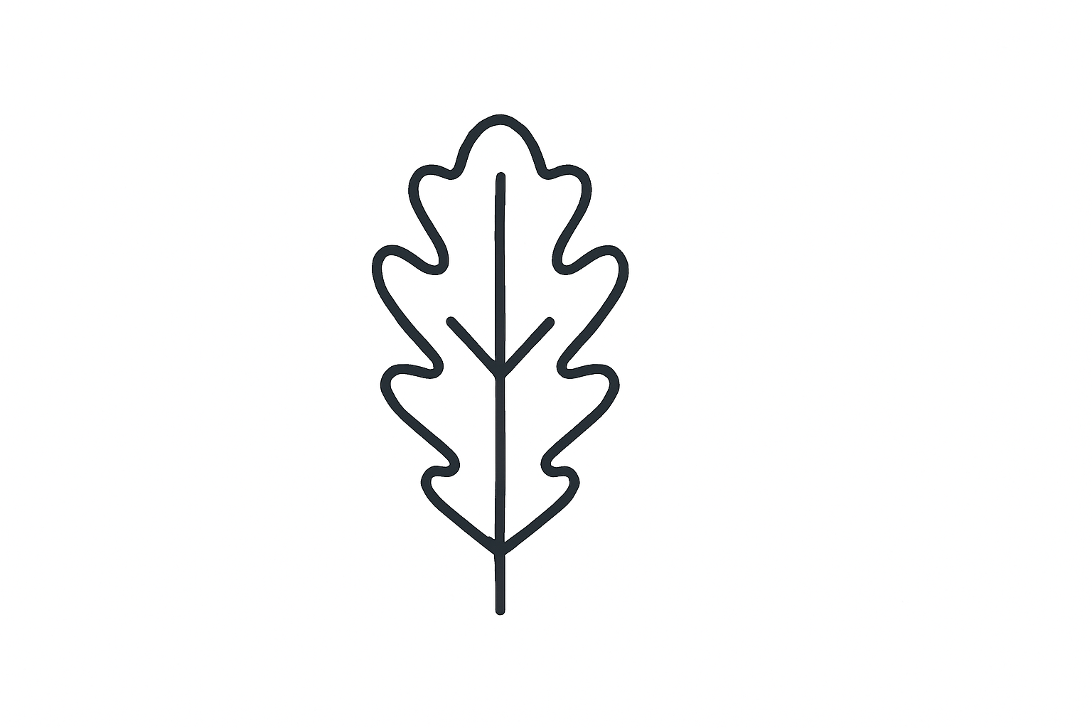 Oak Leaf Tactile Graphic