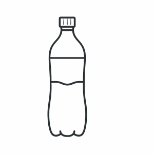 Soda Bottle Tactile Graphic