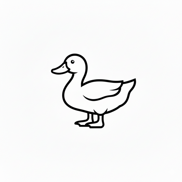Duck Tactile Graphic