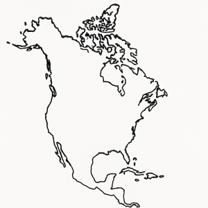 Map of North America