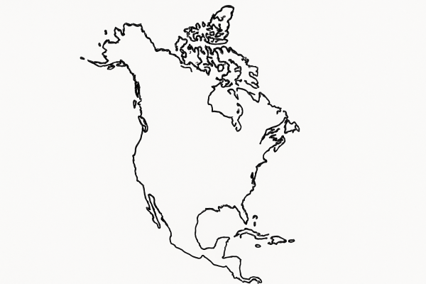 Geography Map of North America Map of North America