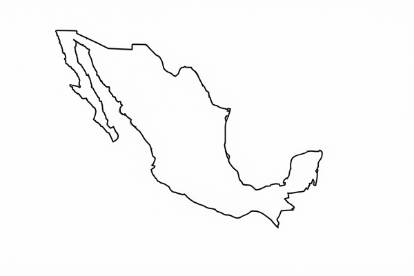 Tactile Map of Mexico