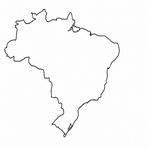 Tactile Map of Brazil