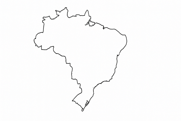 Tactile Map of Brazil