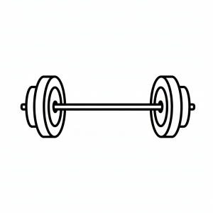barbell tactile graphic