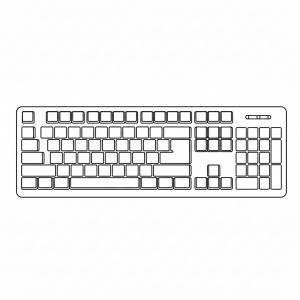 computer keyboard tactile graphic