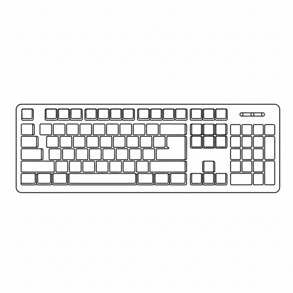 computer keyboard tactile graphic