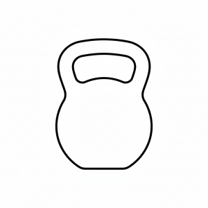 kettlebell tactile graphic