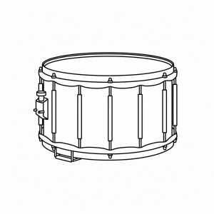 Snare Drum Tactile Graphic